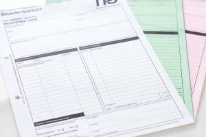 Druckerei Grunenberg Stundenzettel